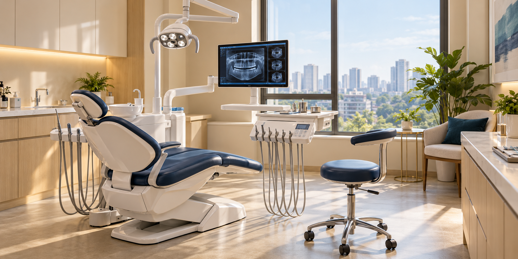 Illustrative dental treatment room; not a photo of Zhongchile