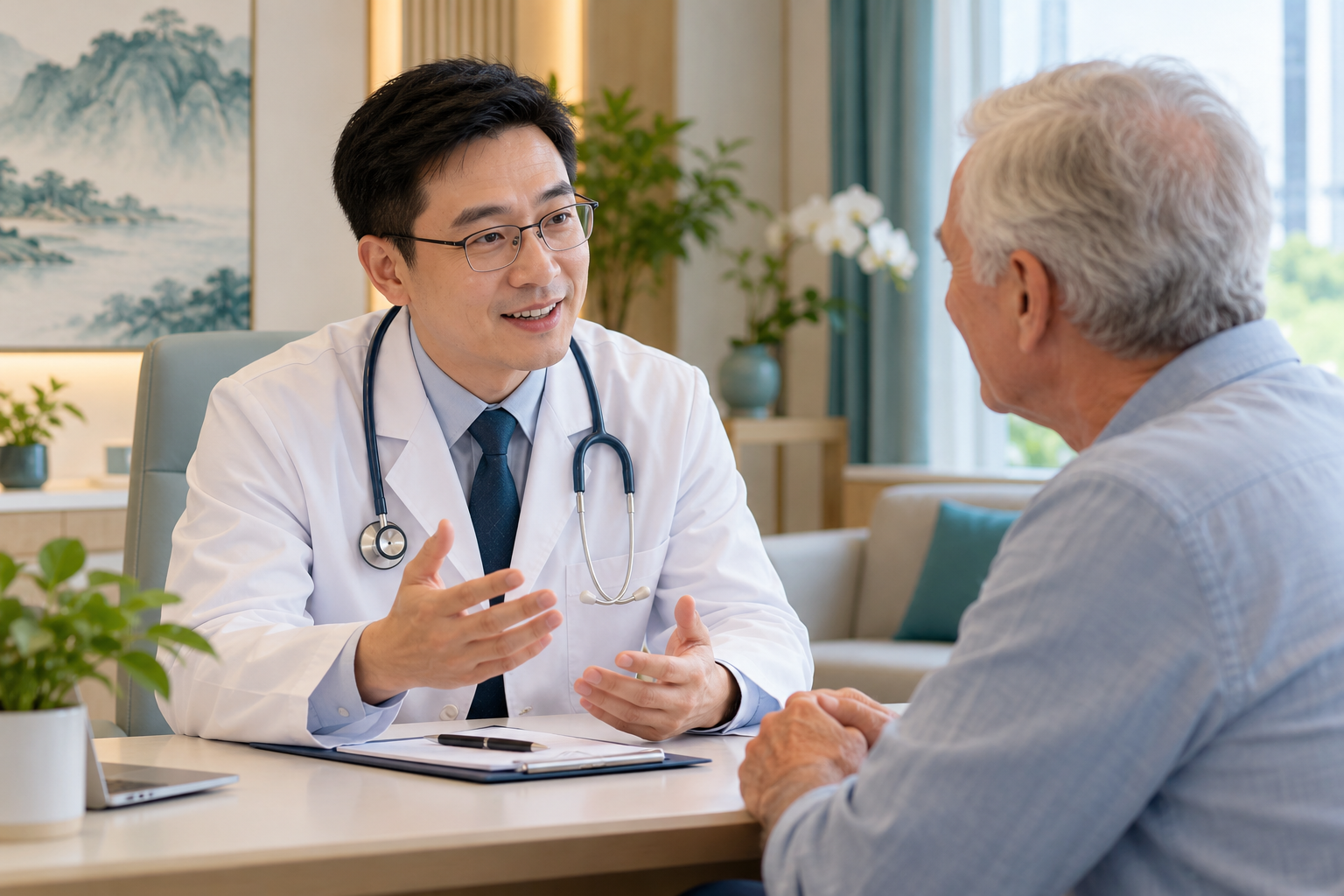 Illustrative health check consultation