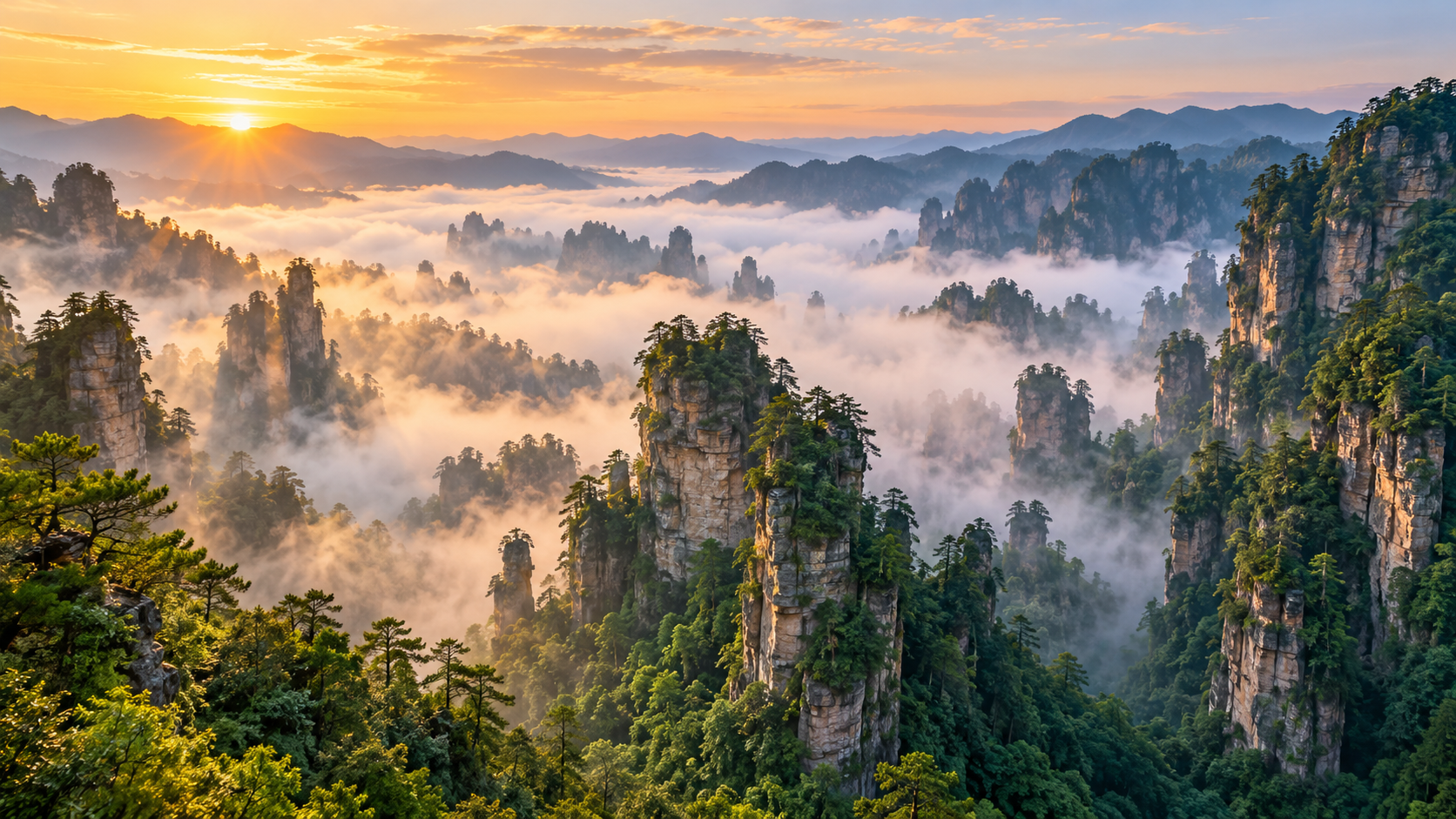 Mountain landscape in China