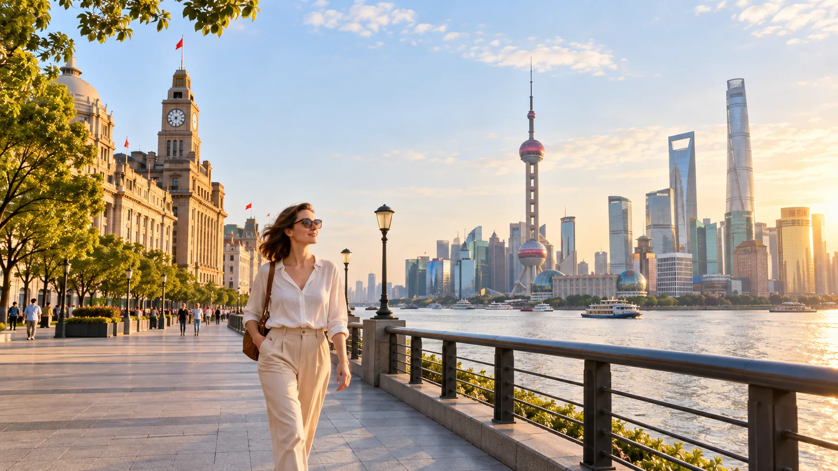 Illustrative Shanghai travel view